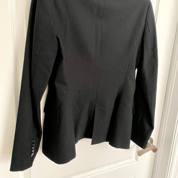 Zara Black Single Breasted One Button Blazer Size 4 - Picture 11 of 13